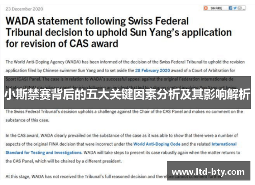 小斯禁赛背后的五大关键因素分析及其影响解析